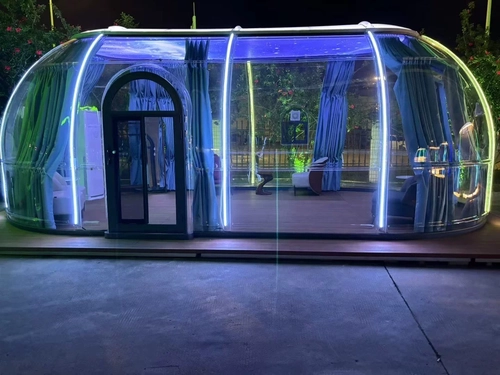 Multi-dome suite connected by tunnel for boutique resorts